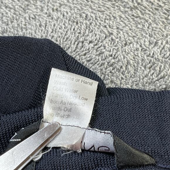 Ming Wang Pants Womens Large Blue Knit Pull On Straight Ankle High Rise Casual - Picture 8 of 11